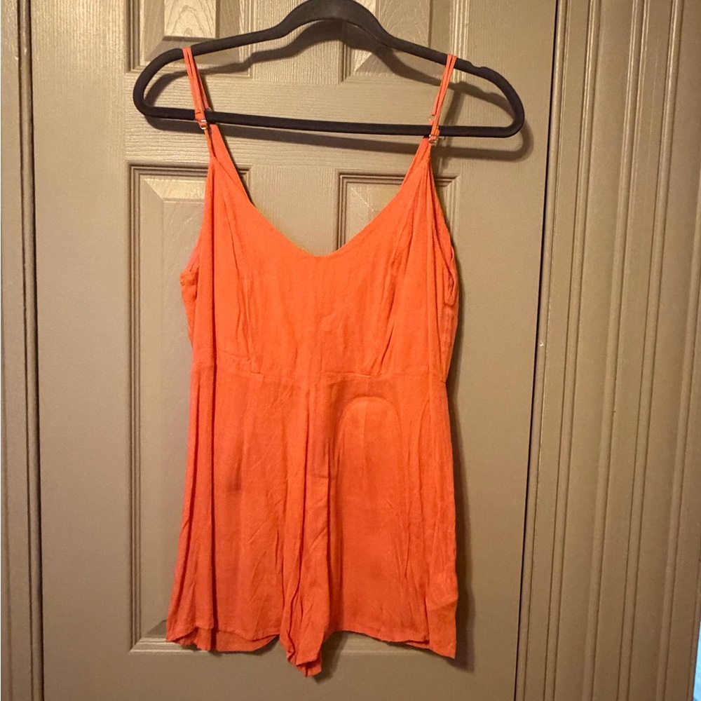 Women's Orange Romper